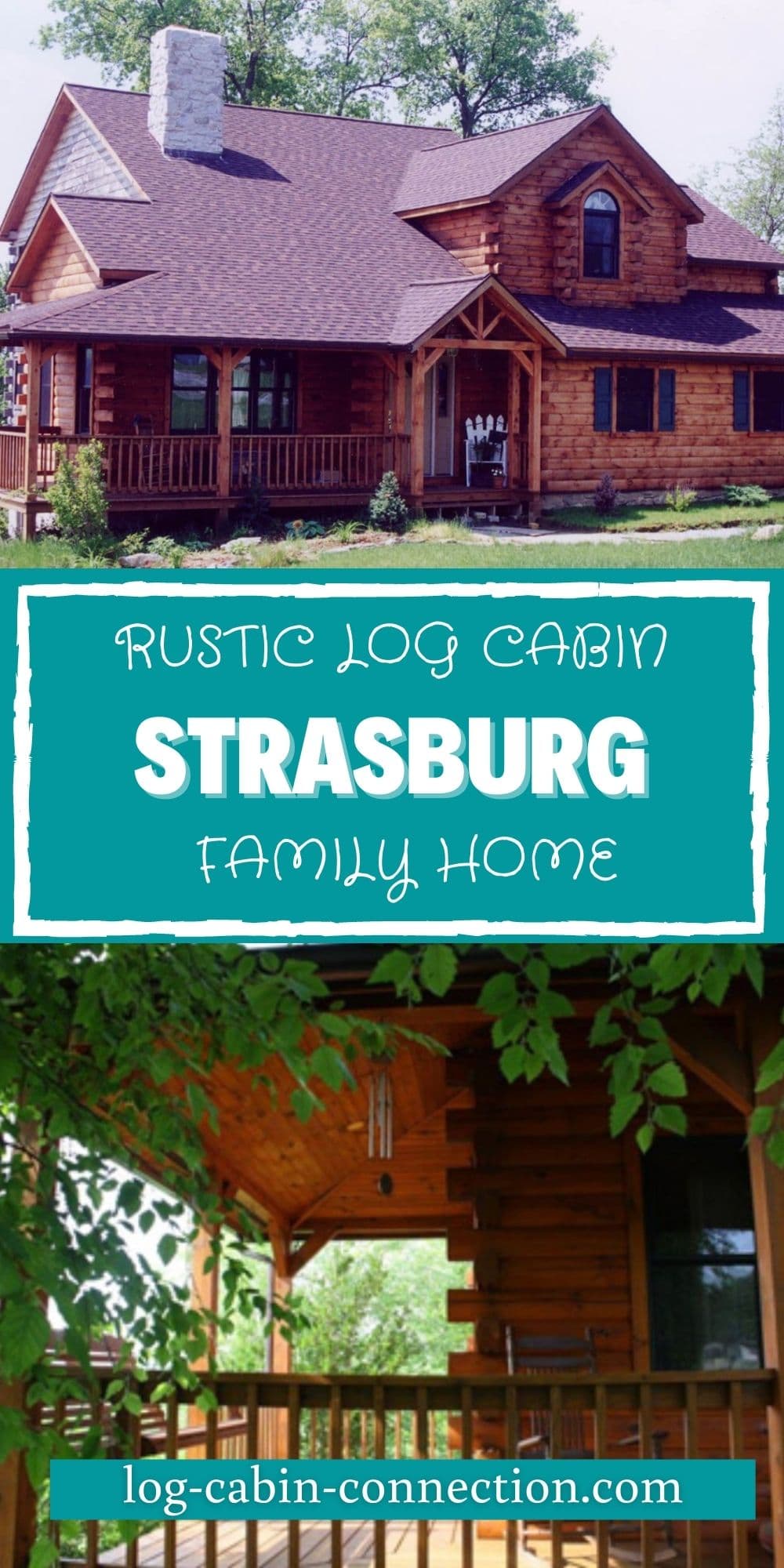 The Strasburg Model Log Cabin Has 4 Second Floor Bedrooms