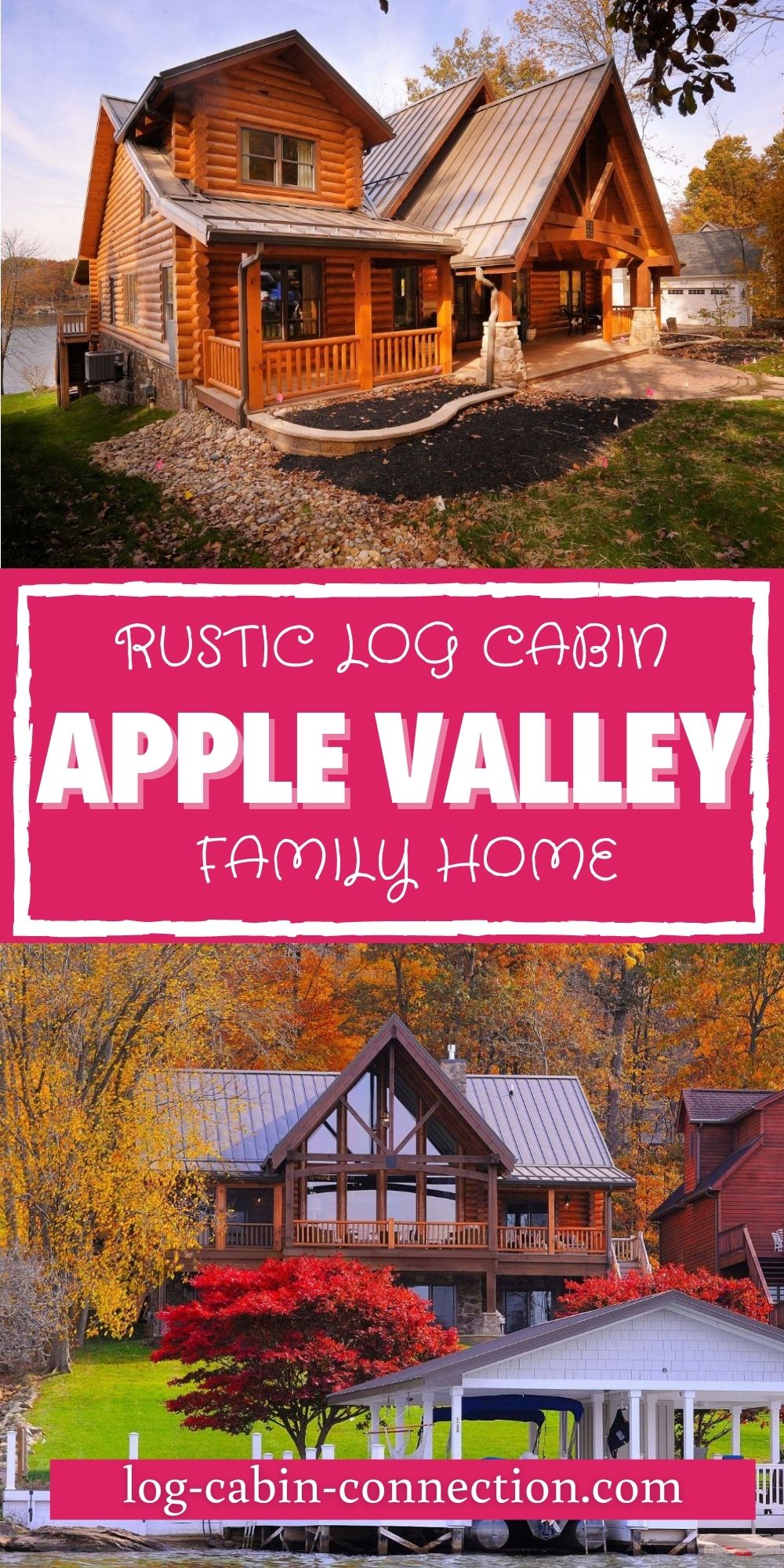 The Apple Valley Contemporary Log Cabin Is Sleek Style Personified