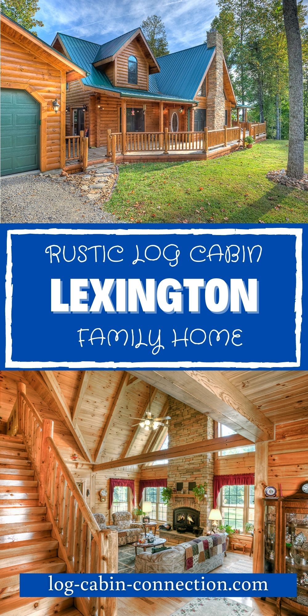 The Lexington Log Home is a Simple Cabin You'll Love