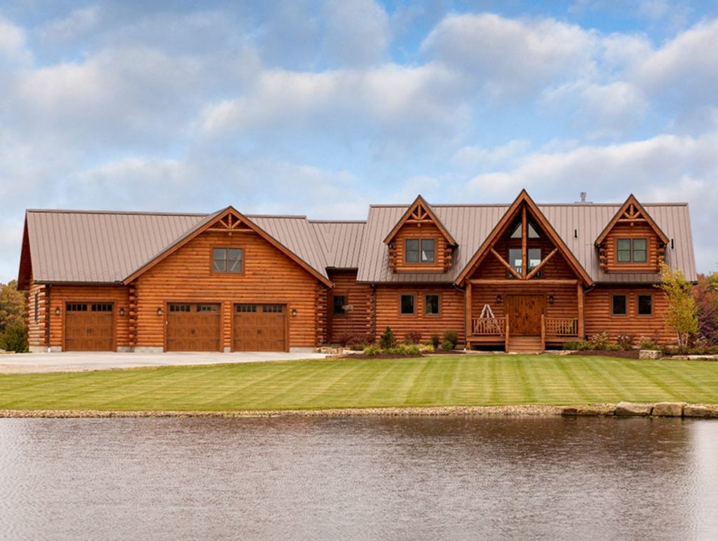 The Sweetwater Log Cabin Has a Unique Loft Home Office