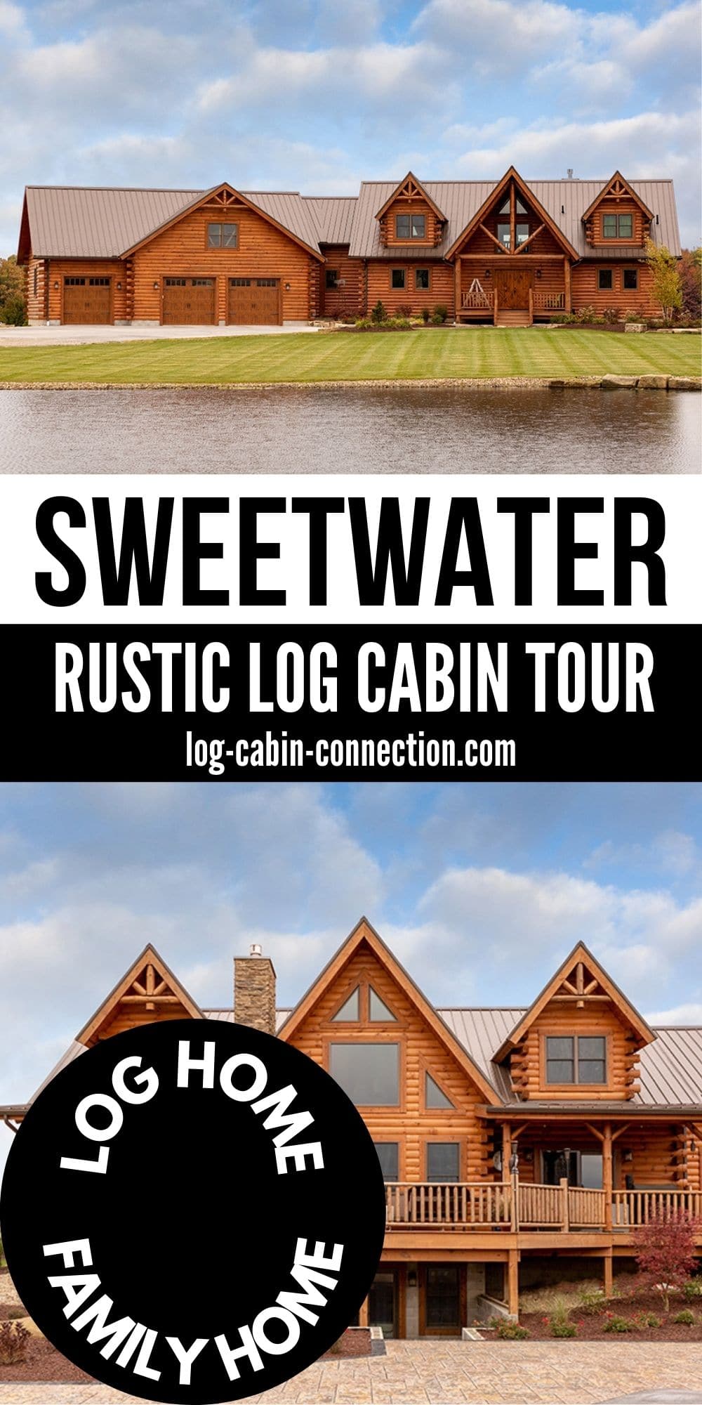 The Sweetwater Log Cabin Has a Unique Loft Home Office