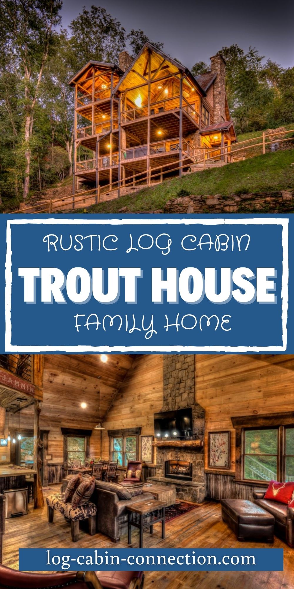 Trout House Cabin Retreat Easily Sleeps 10 People