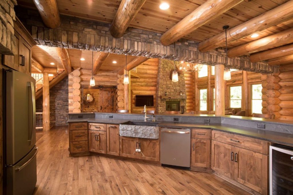 The Yellowstone Is 4400 SQ FT of Luxury Log Cabin