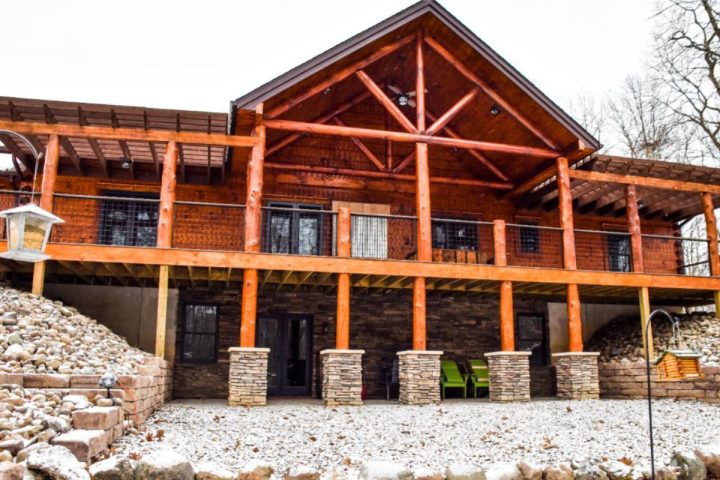 Covered Porches Make the Howell Log Cabin Welcoming