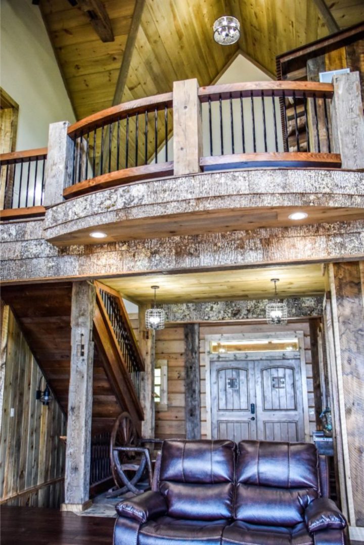 The Lake Huron Log Cabin Features Breathtaking Views