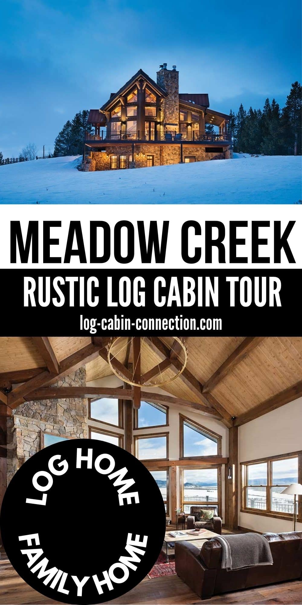 Meadow Creek Log Cabin Is a PicturePerfect Rustic Retreat