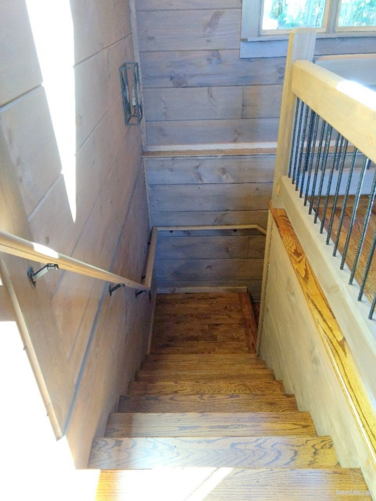 stairs leading down to basement