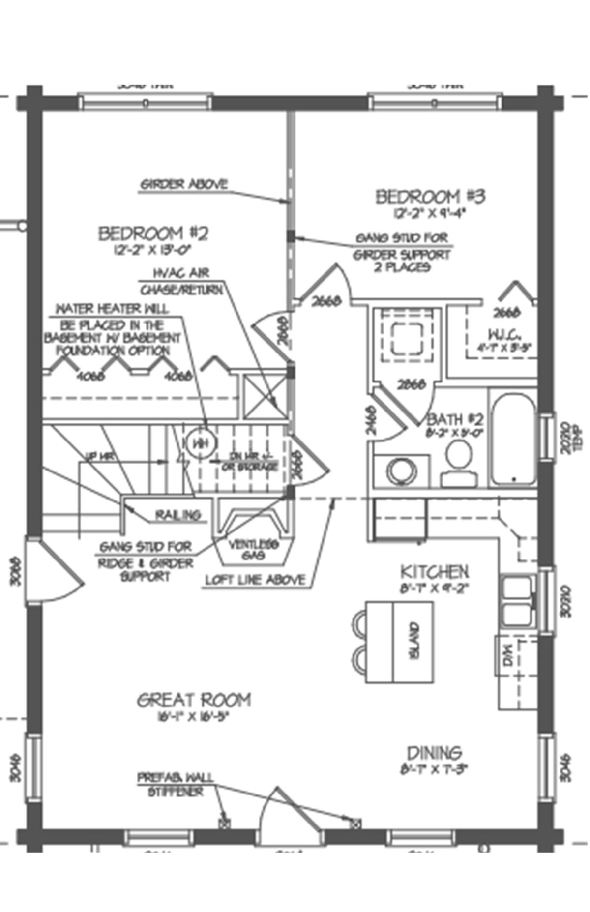 blueprint image of cabin