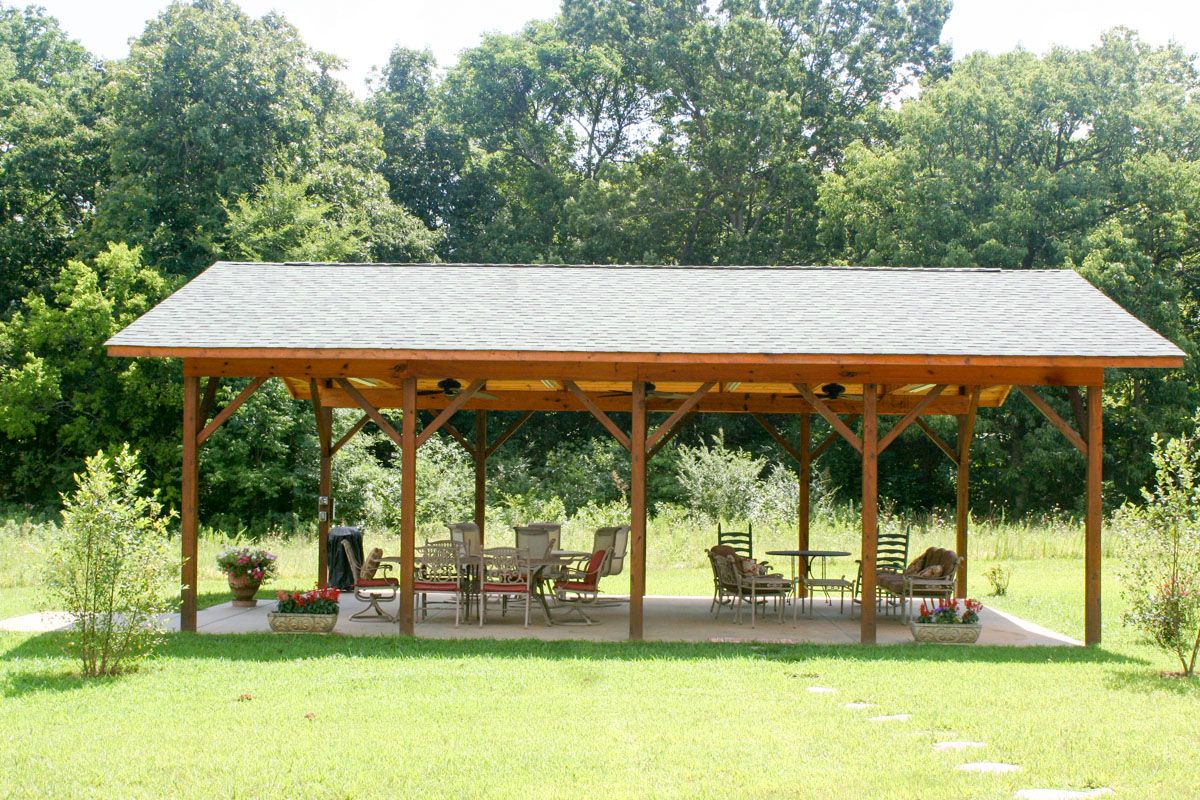 gazebo with patio chairs and tables under gazebo in kitchen
