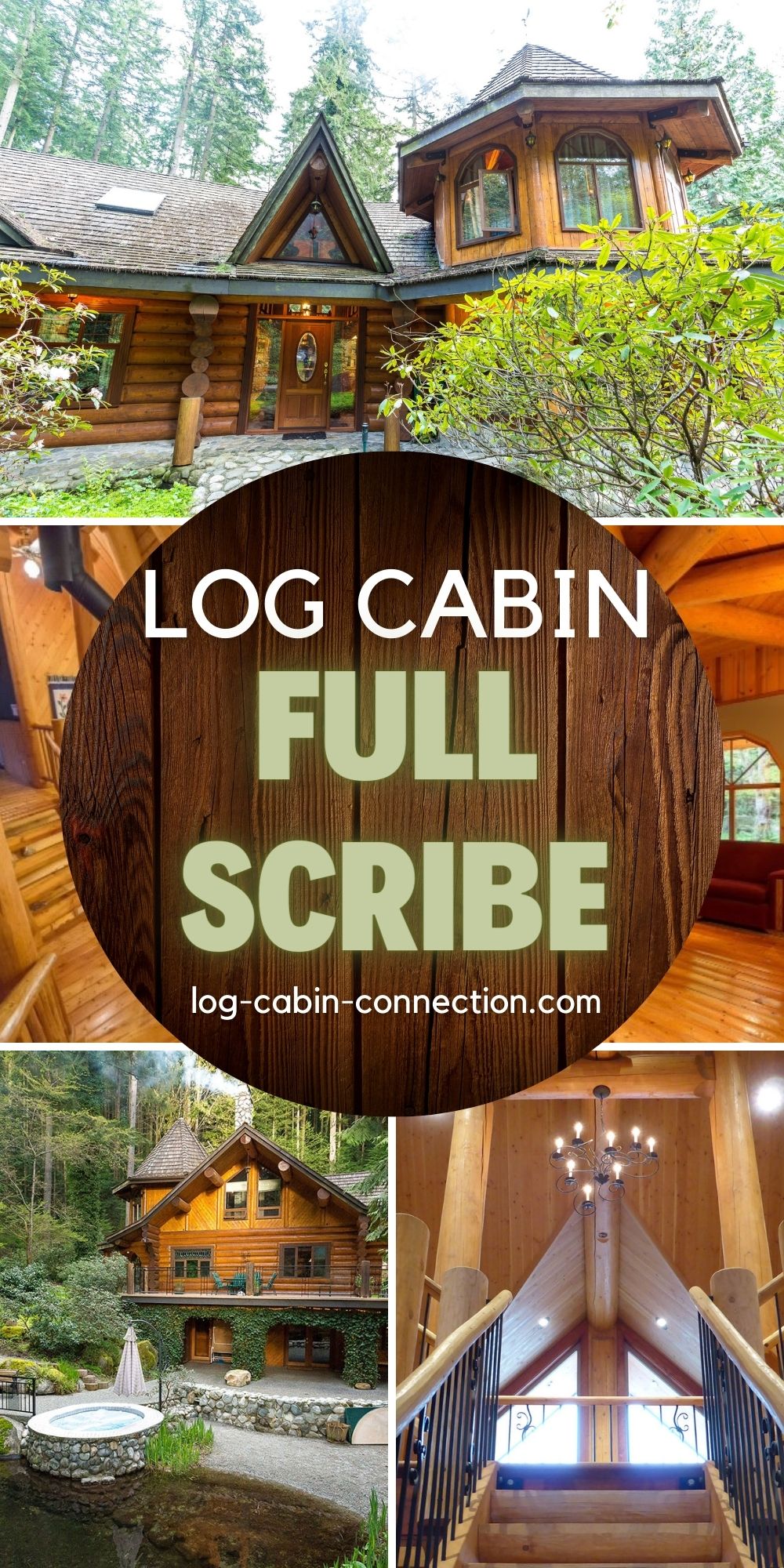 Full Scribe Log Cabin Looks Like It's From a Fairytale World