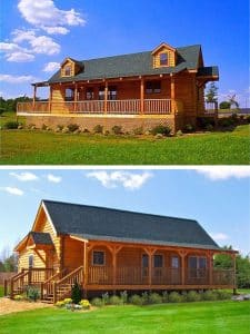 log cabin picture collage image