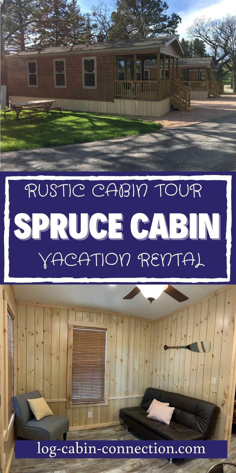 The Rockerville Spruce Cabin is a Perfect Log Home Rental