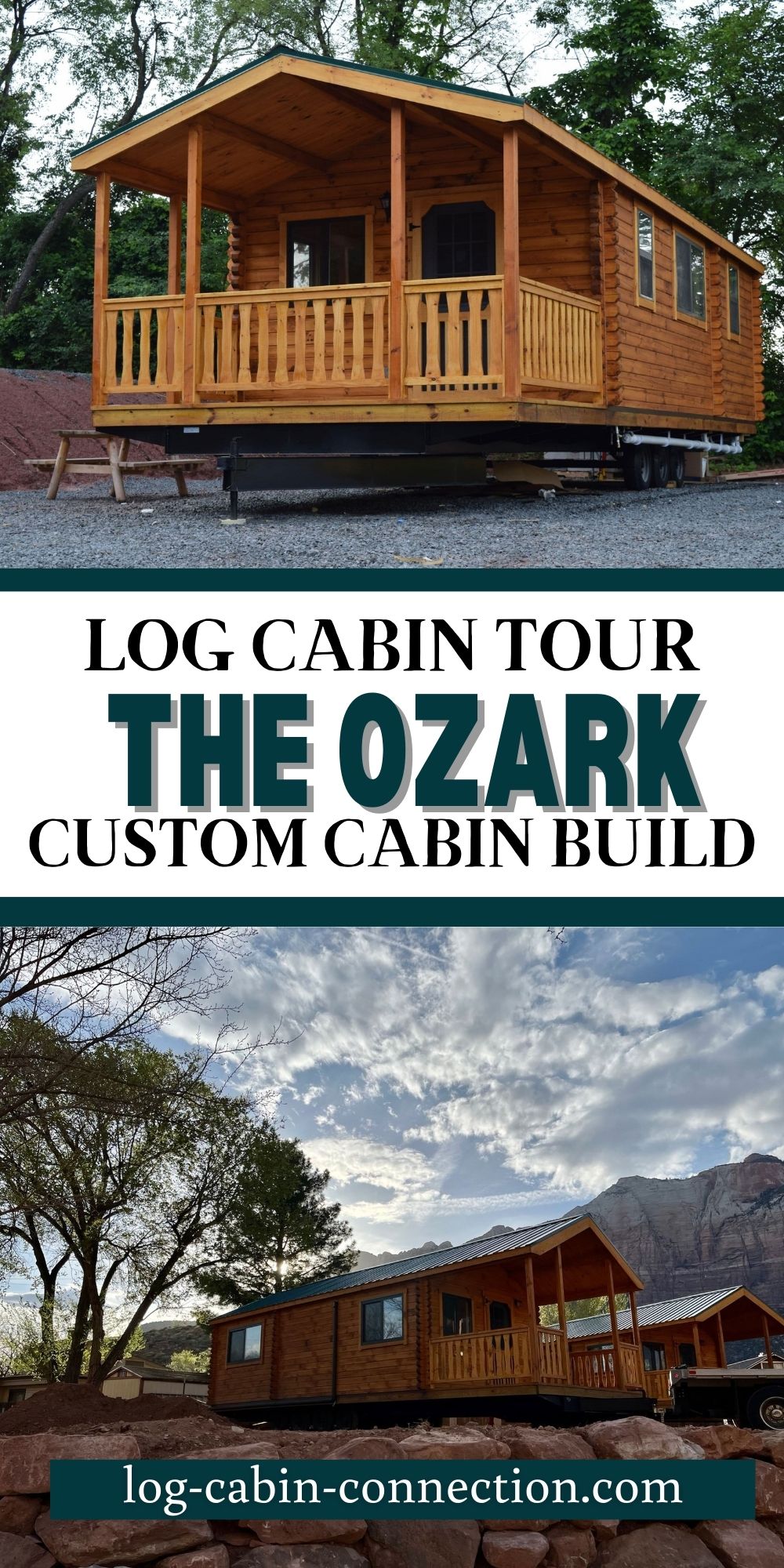 The Ozark is the Ultimate Tiny Home Log Cabin Fusion