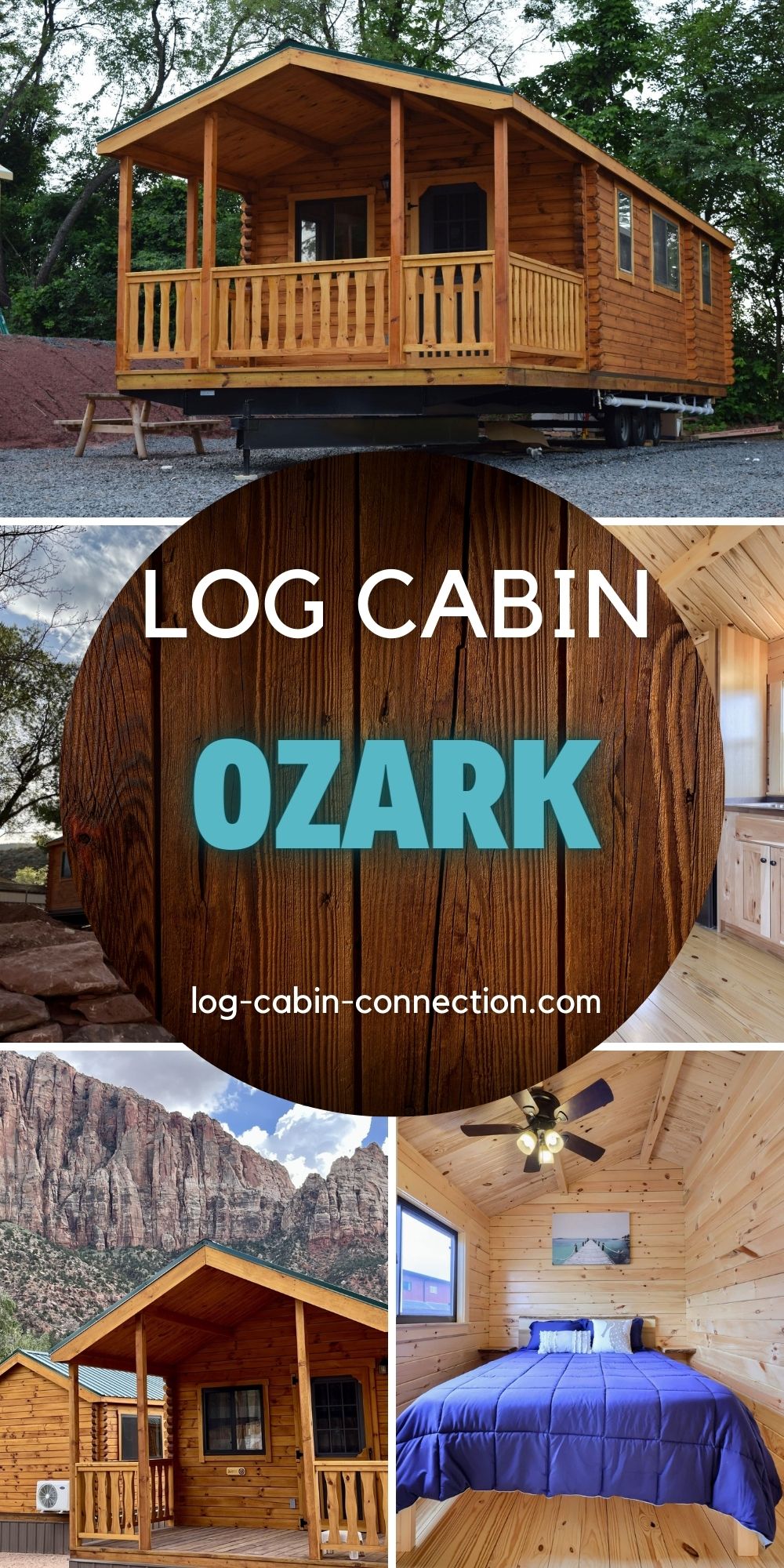 The Ozark is the Ultimate Tiny Home Log Cabin Fusion